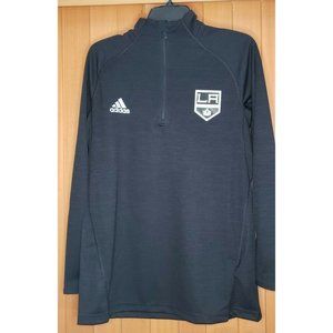 Adidas NHL Los Angeles LA Kings Hockey Squad 1/2 Zip Men’s Size L Sweater NEW